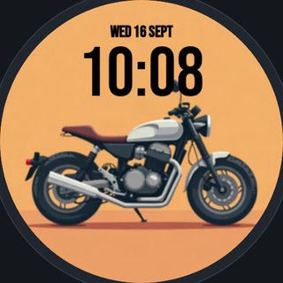 A metal motorbike